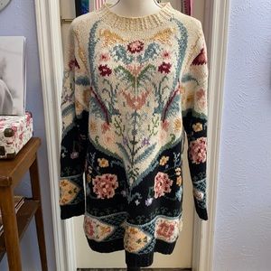 Vintage knit tunic sweater
